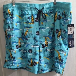 NEW Corona Men's Tropical Print Swim Shorts Size XXL